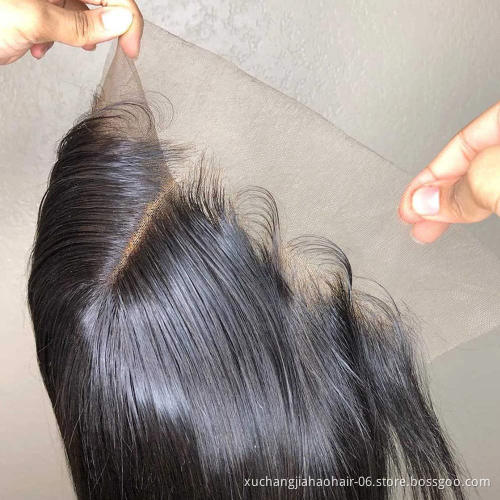 Virgin brazilian Straight Human Hair Wig Transparent Lace Front Wigs 13X4X1 T Part Human Hair Wig